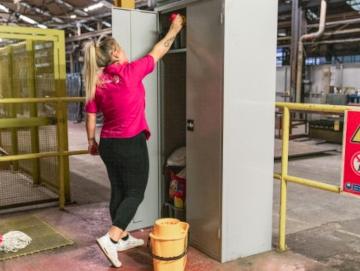 Picture of factory cleaning